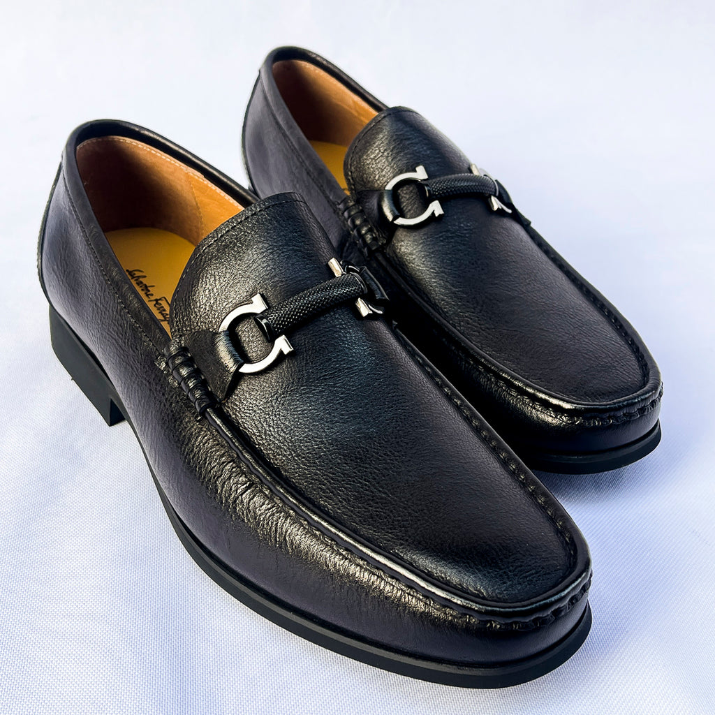 Gentry Horsebit Leather Loafer – Black