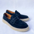 Harbour Suede Penny Loafer – Navy Blue