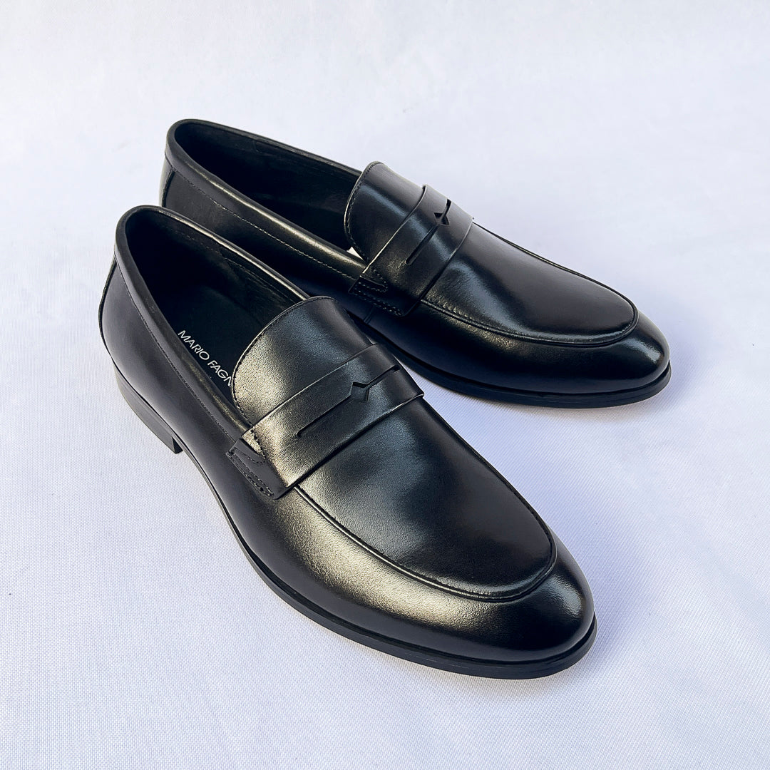 Cavalier Leather Penny Loafer – Black