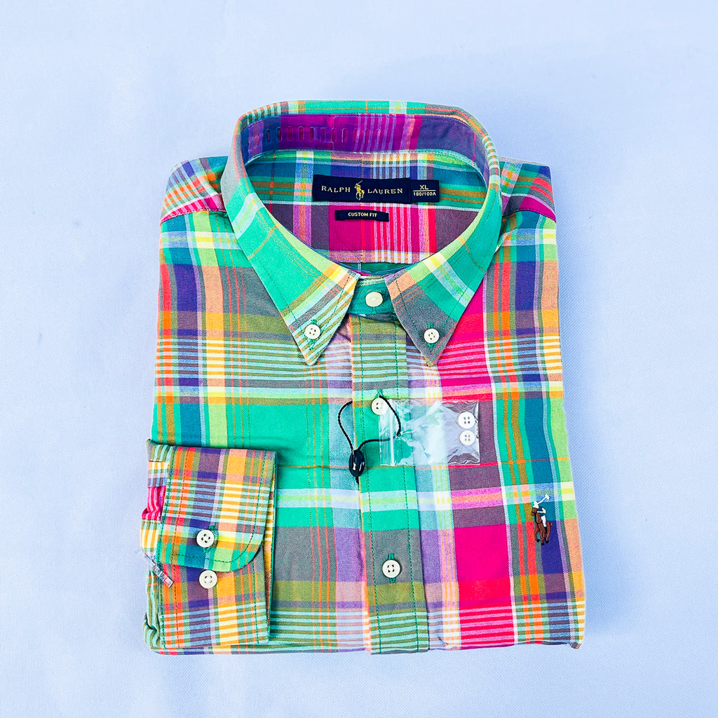 Mint Riviera Madras Plaid Shirt