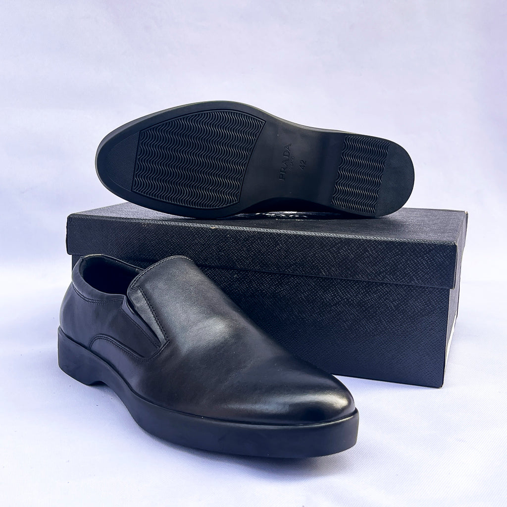 Aristocrat Leather Slip-On Loafer – Black