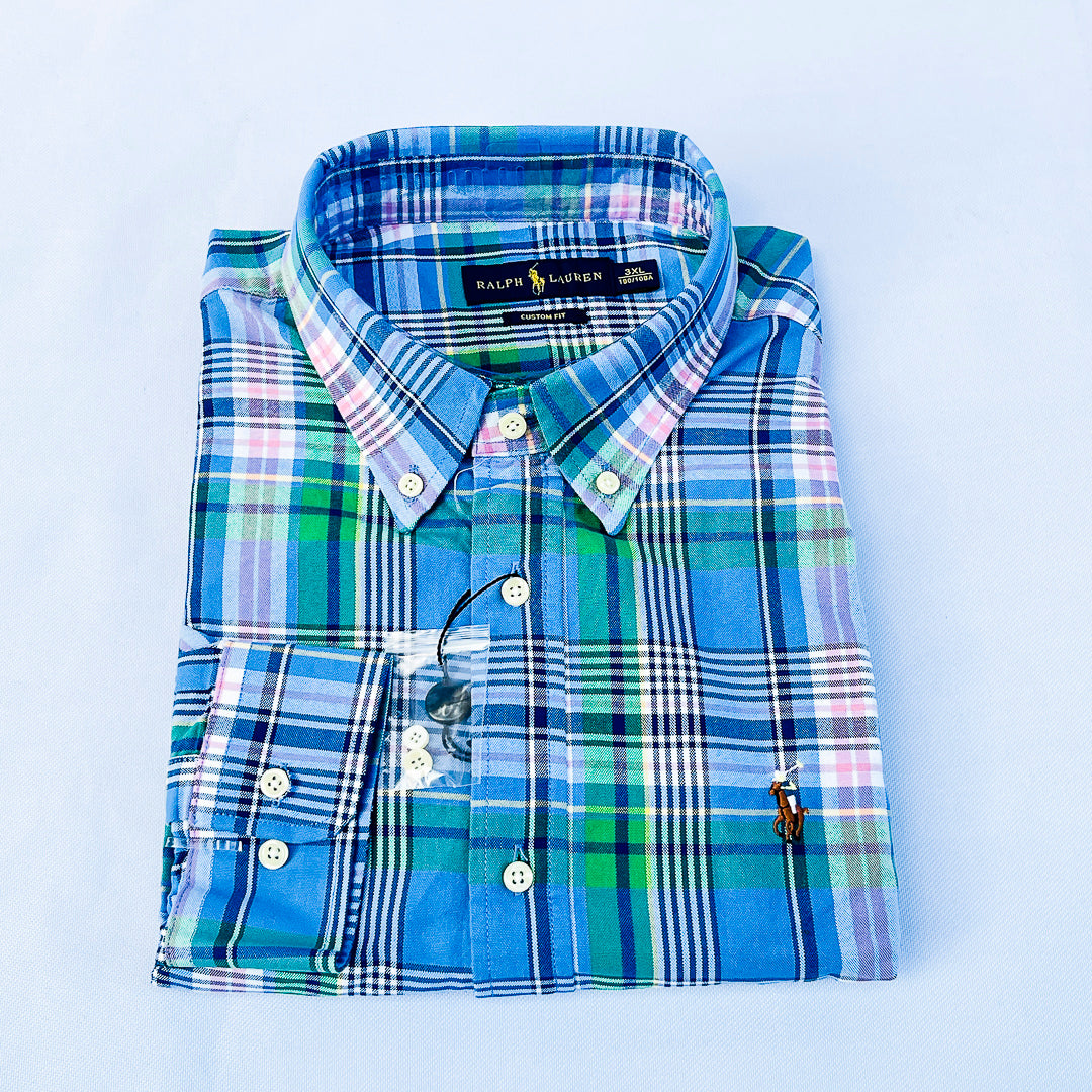 Sky Meadow Plaid Long Sleeve Shirt