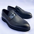 Palazzo Penny Leather Loafer – Black