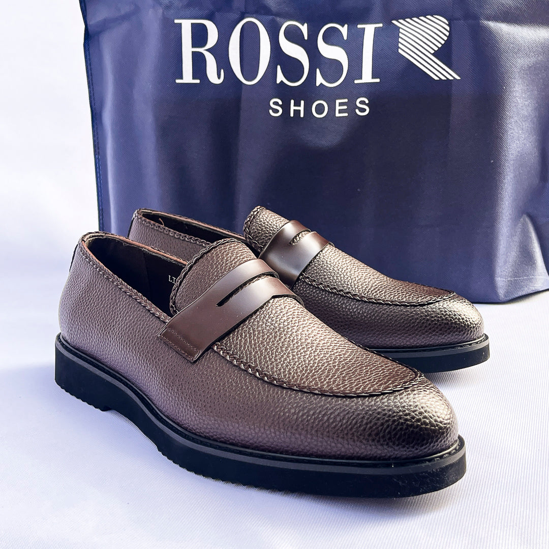 Palazzo Penny Leather Loafer – Light Brown