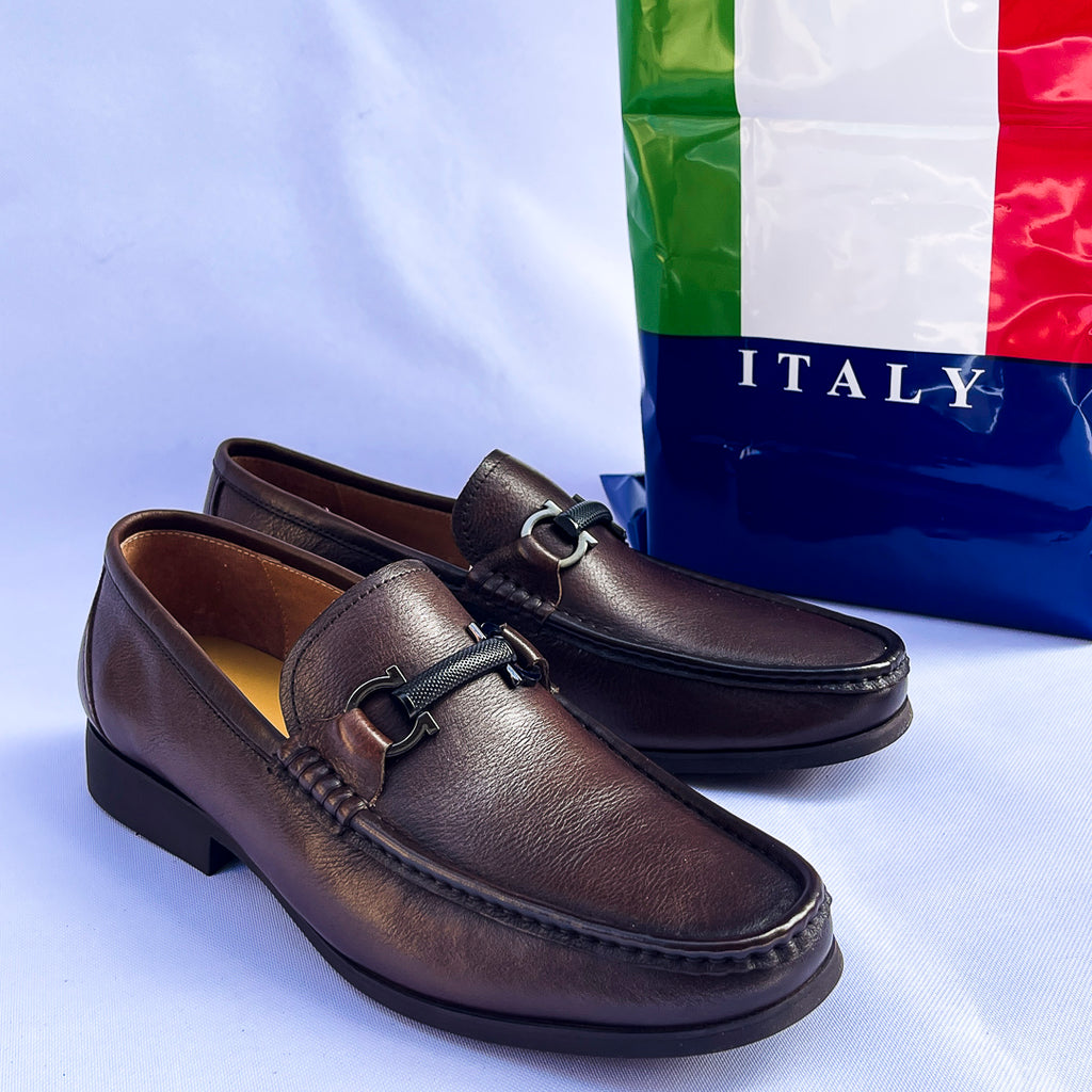 Gentry Horsebit Leather Loafer – Dark Brown