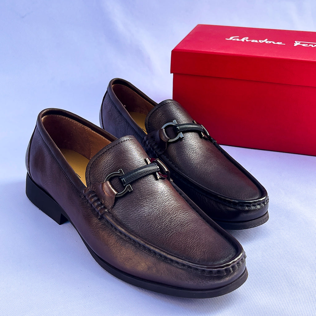 Gentry Horsebit Leather Loafer – Dark Brown