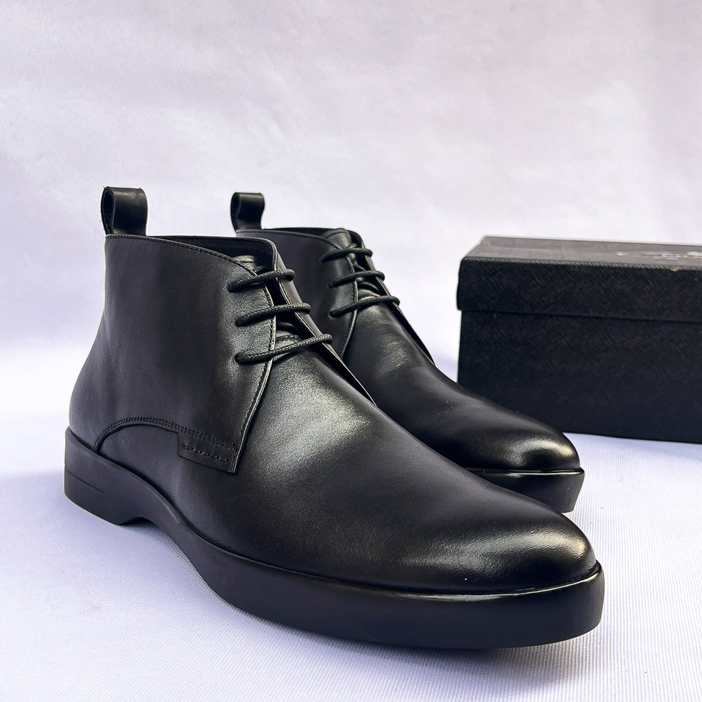 Regent Leather Chukka Boot – Black