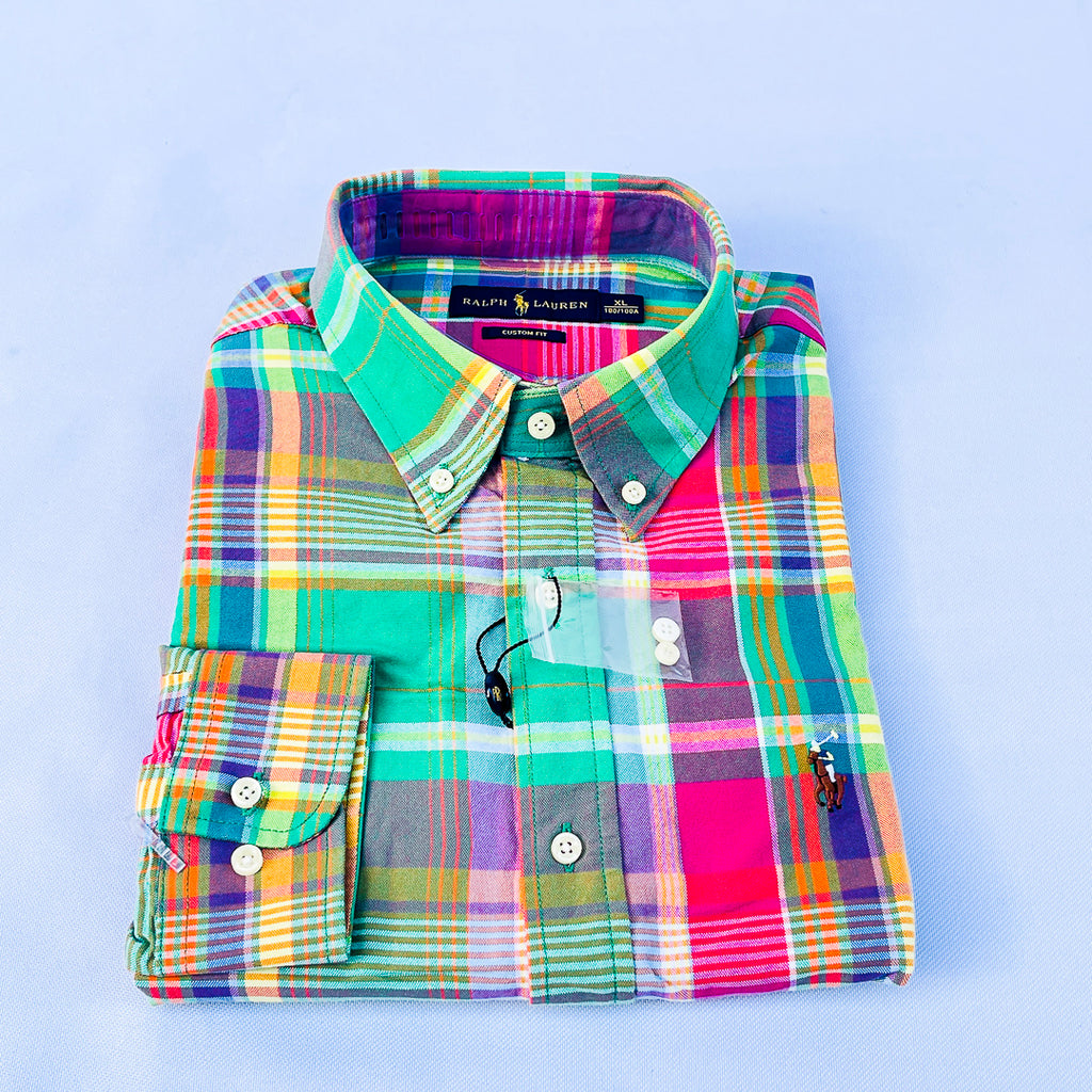 Mint Riviera Madras Plaid Shirt