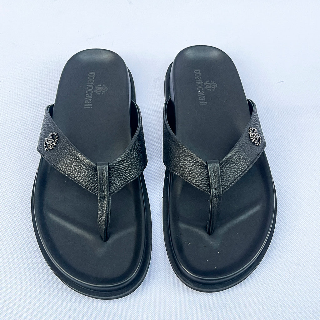 Regent Leather Thong Sandal – Black