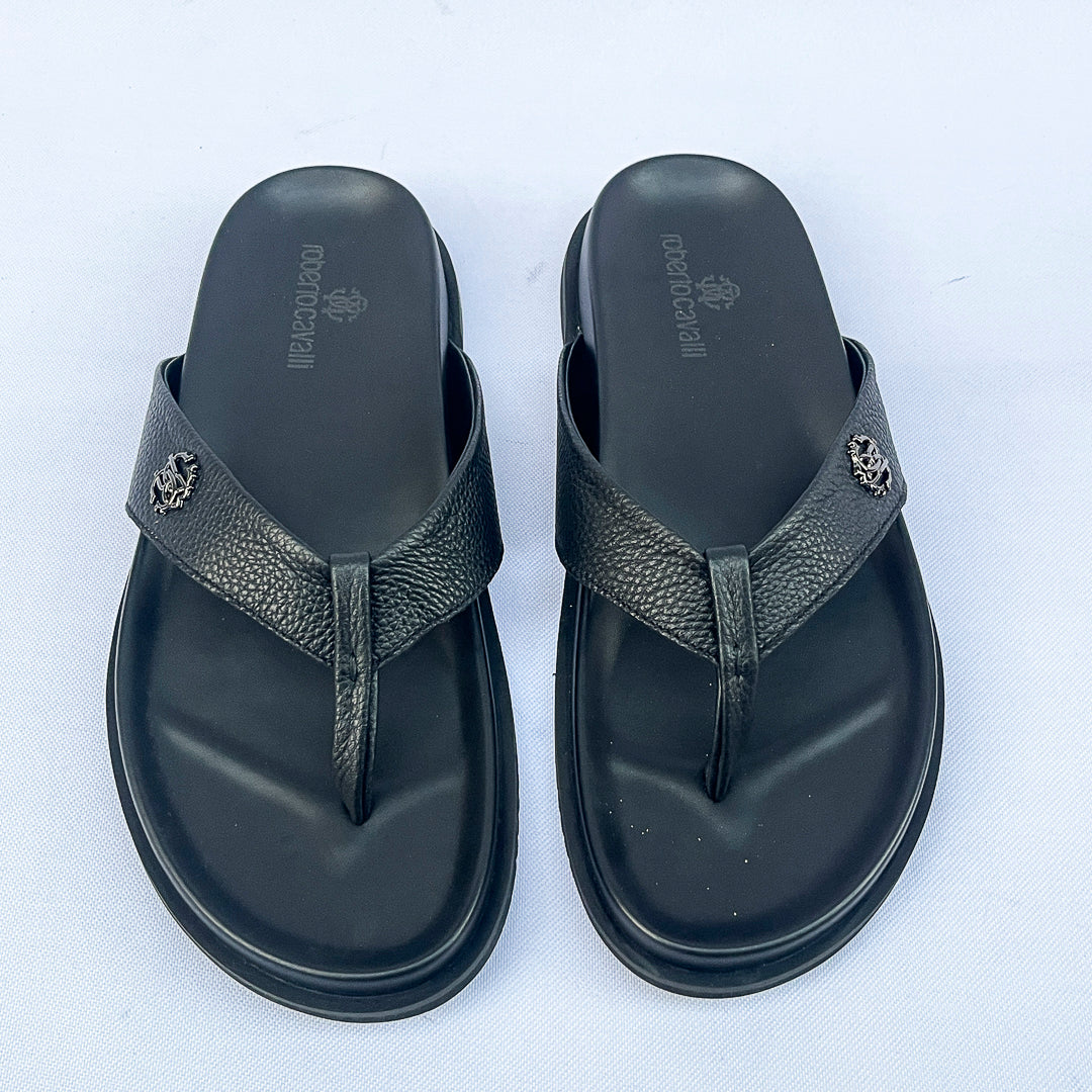 Regent Leather Thong Sandal – Black