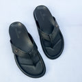 Regent Leather Thong Sandal – Black