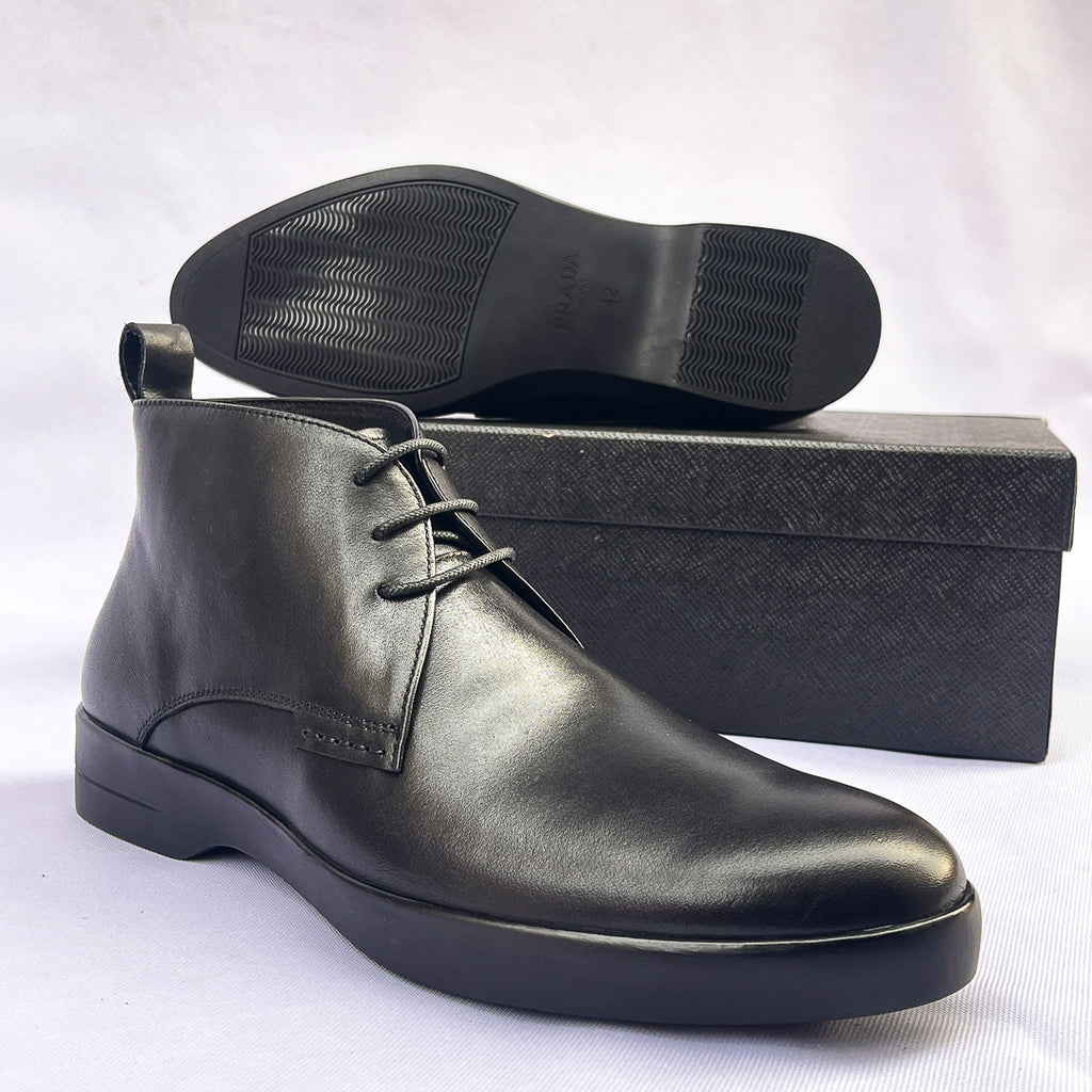 Regent Leather Chukka Boot – Black