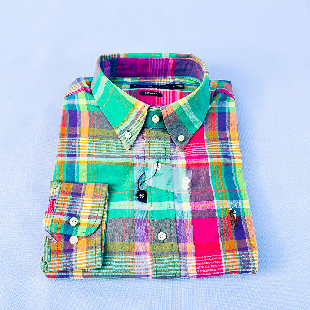 Mint Riviera Madras Plaid Shirt