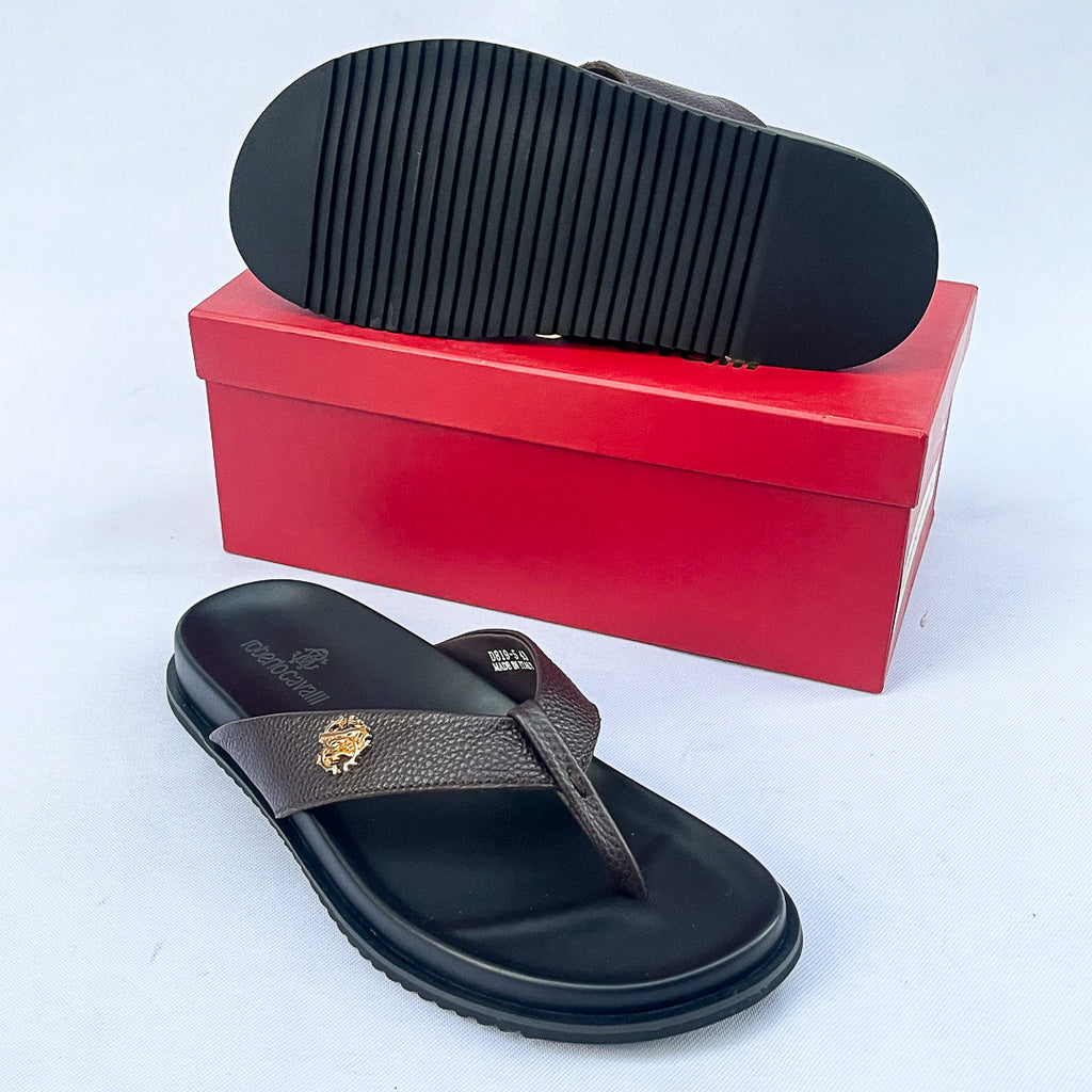 Regent Leather Thong Sandal – Dark Brown