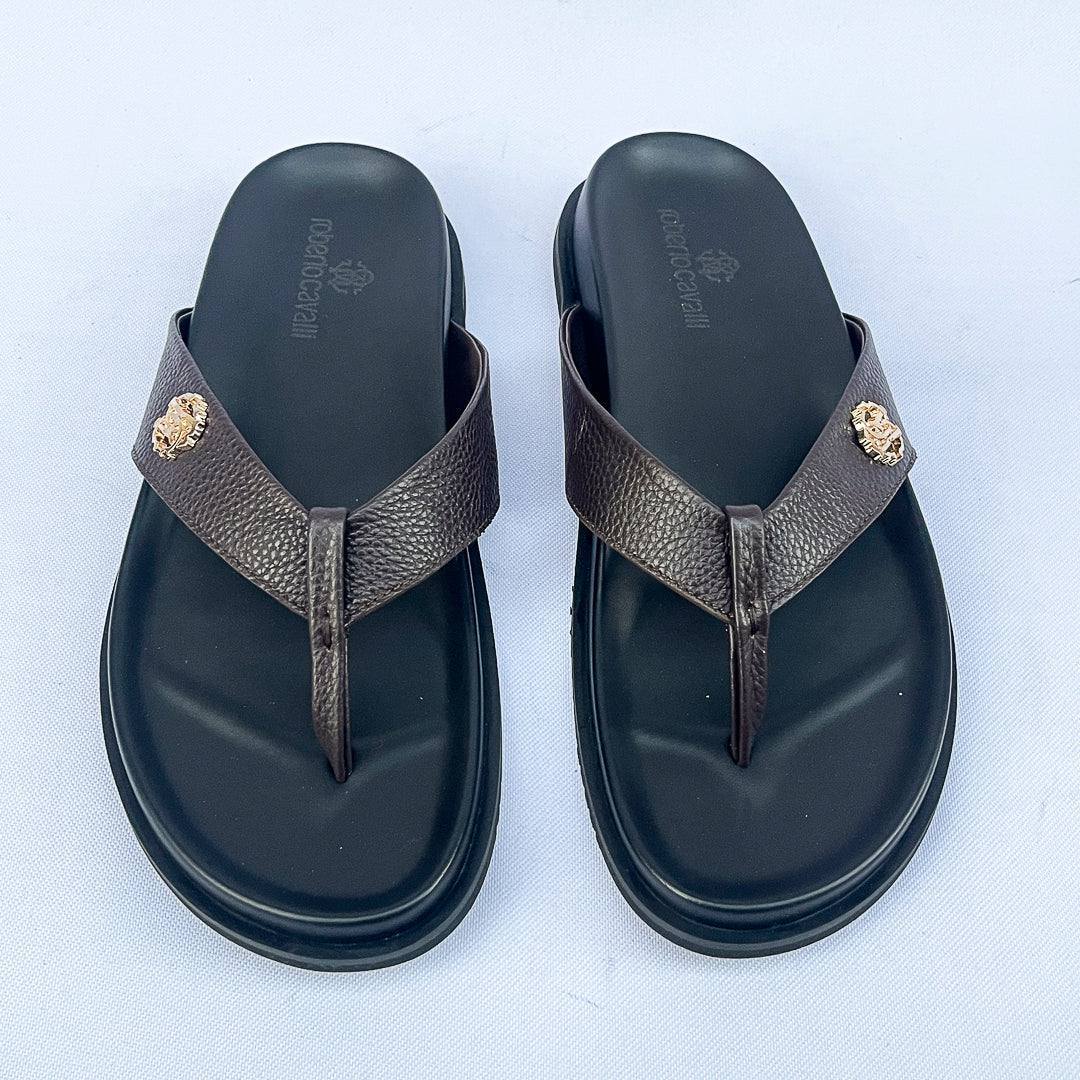 Regent Leather Thong Sandal – Dark Brown