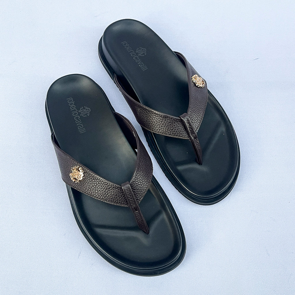 Regent Leather Thong Sandal – Dark Brown