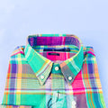 Mint Riviera Madras Plaid Shirt