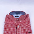 Men's Gingham Check Shirt – Red