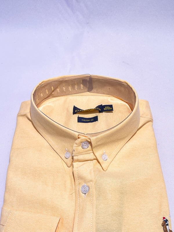 Men's Custom Fit Polo Shirt – Sunshine Yellow