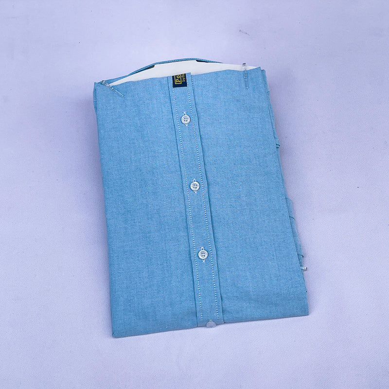 Men's Custom Fit Polo Shirt – Sky Blue