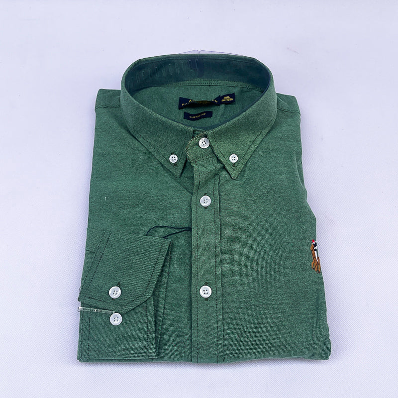 Men's Custom Fit Polo Shirt – Forest Green