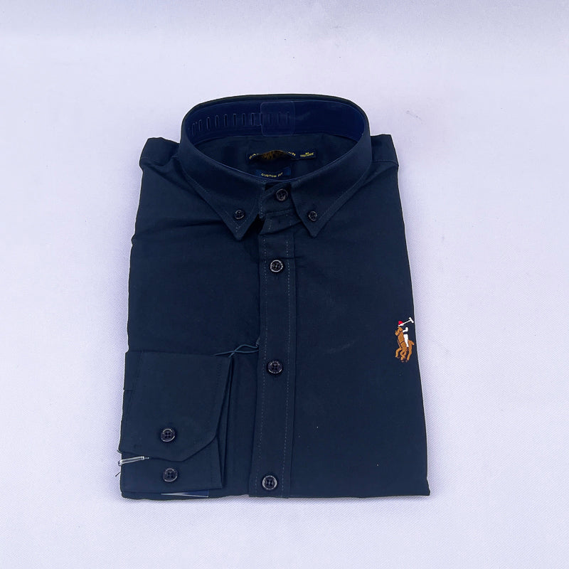 Men's Custom Fit Polo Shirt – Navy Blue
