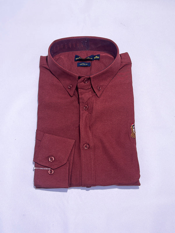 Men's Custom Fit Polo Shirt – Maroon