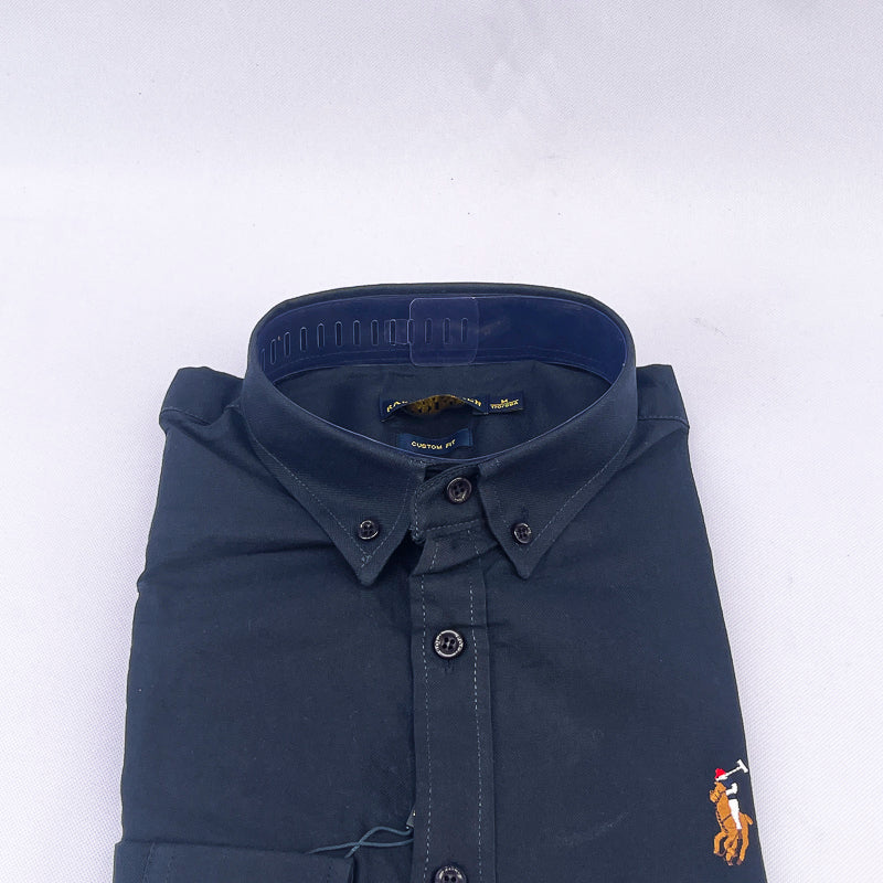 Men's Custom Fit Polo Shirt – Navy Blue