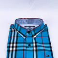Men's Tartan Check Shirt – Teal