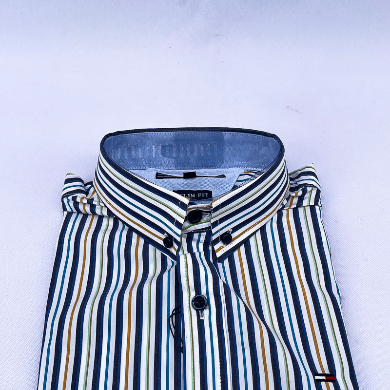 Men's Striped Shirt – Navy Multi