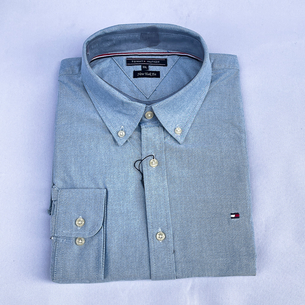 Blue Chambray Long Sleeve Shirt