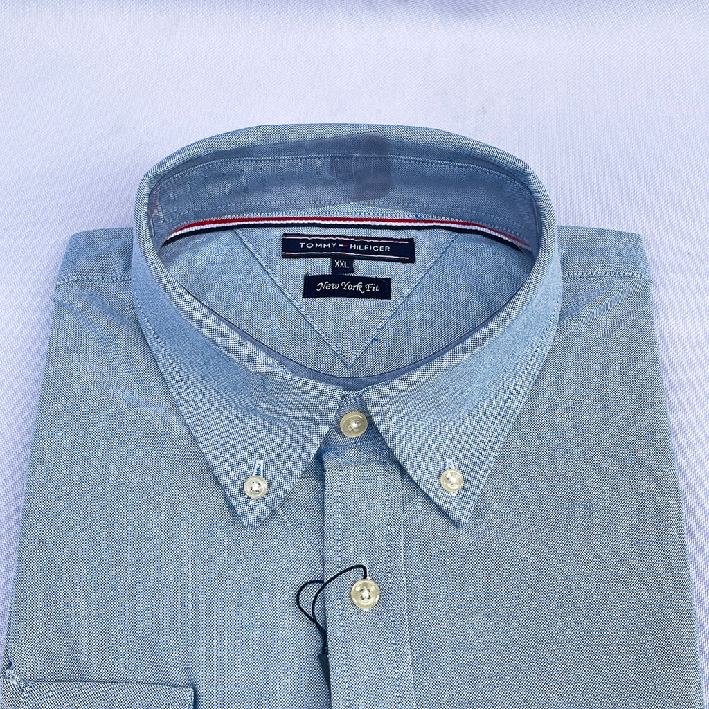 Blue Chambray Long Sleeve Shirt