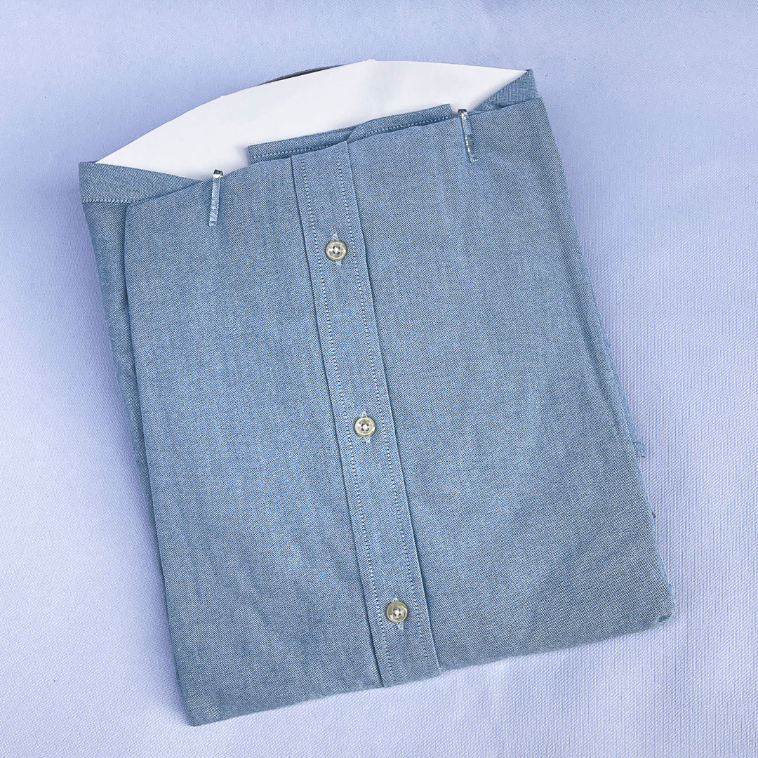 Blue Chambray Long Sleeve Shirt