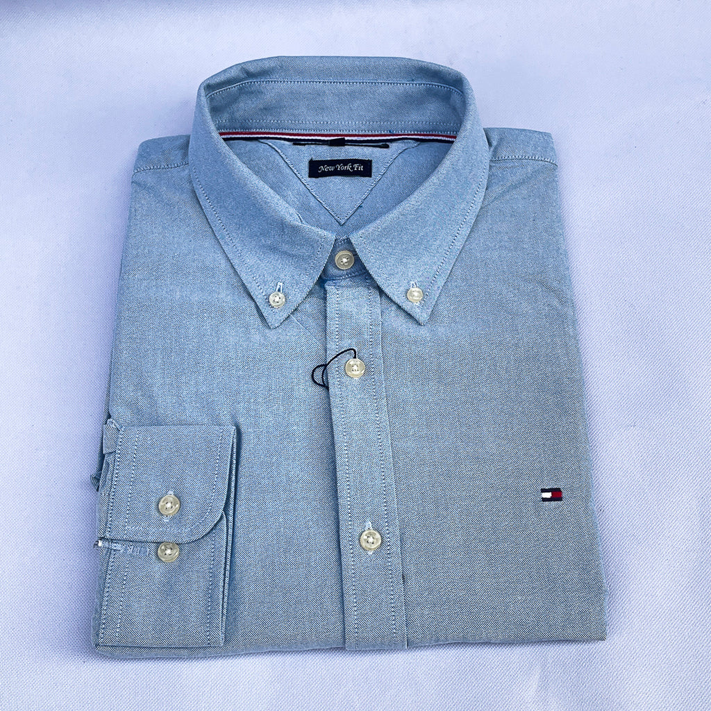 Blue Chambray Long Sleeve Shirt
