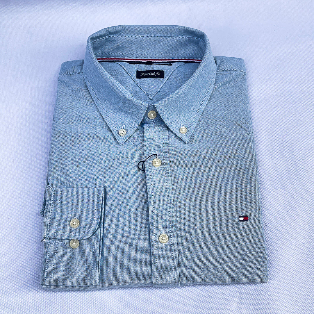 Blue Chambray Long Sleeve Shirt