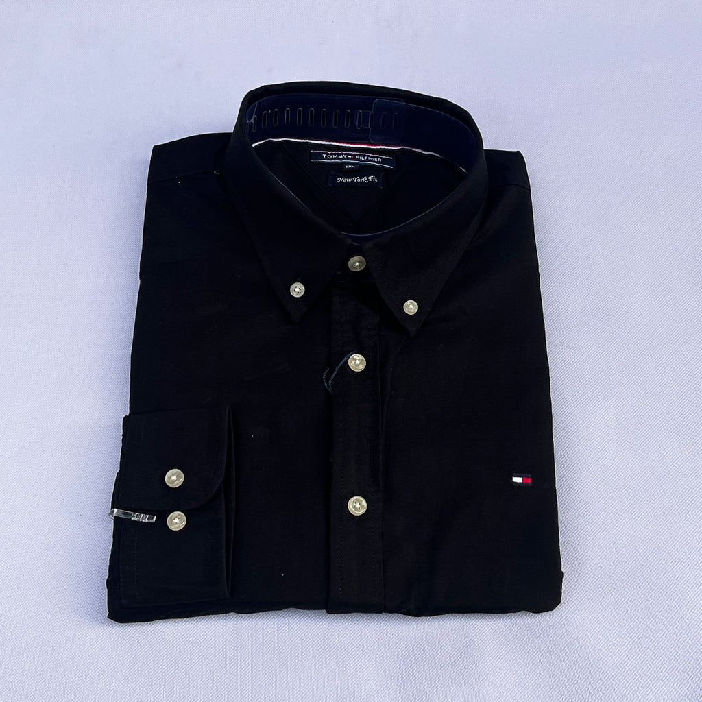 Plain Black Long Sleeve Shirt