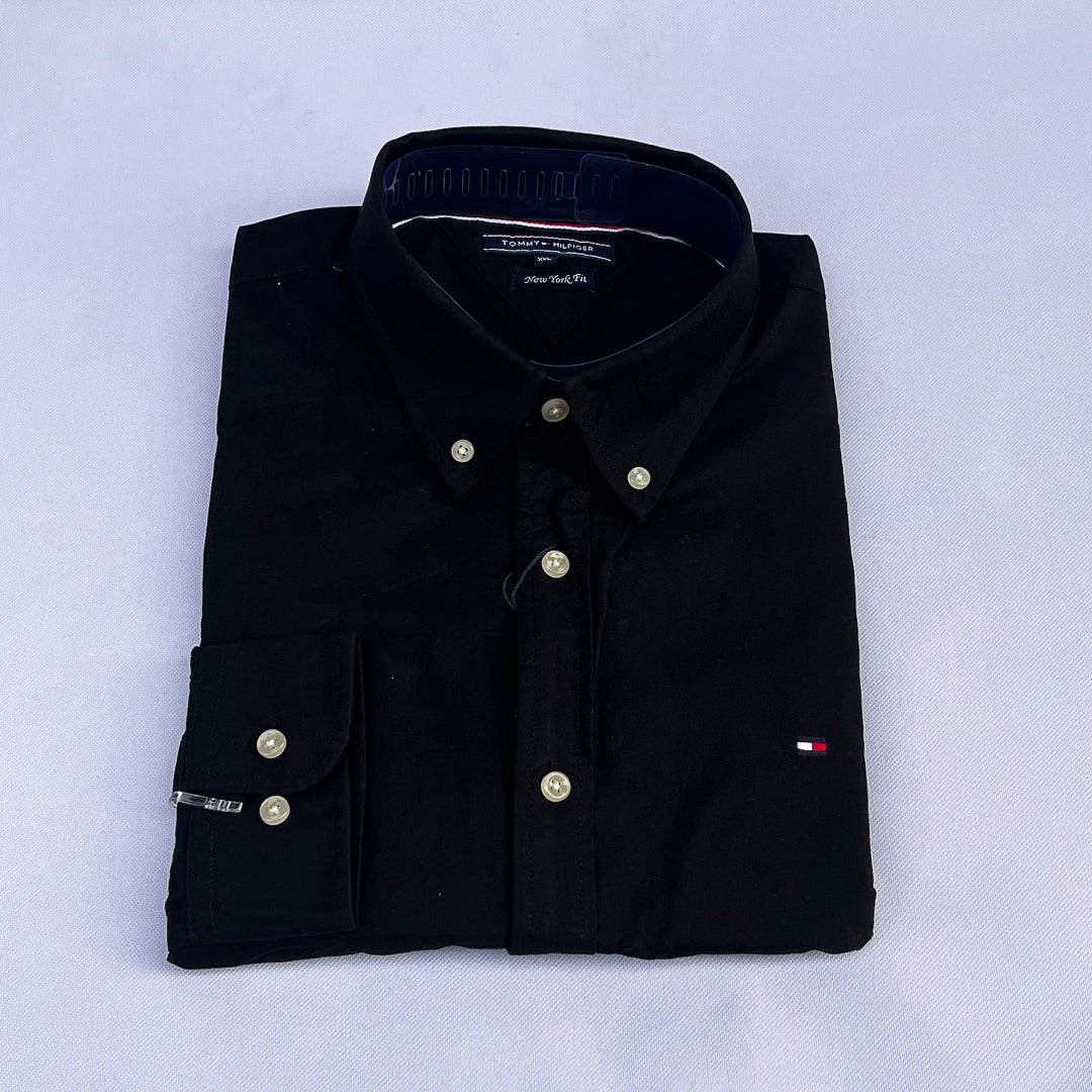 Plain Black Long Sleeve Shirt