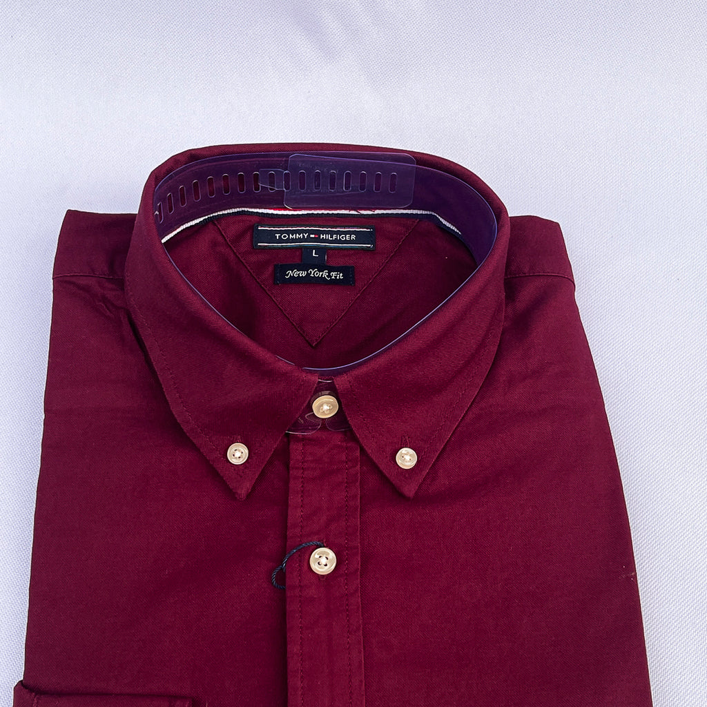 Deep Wine Long Sleeve Shirt