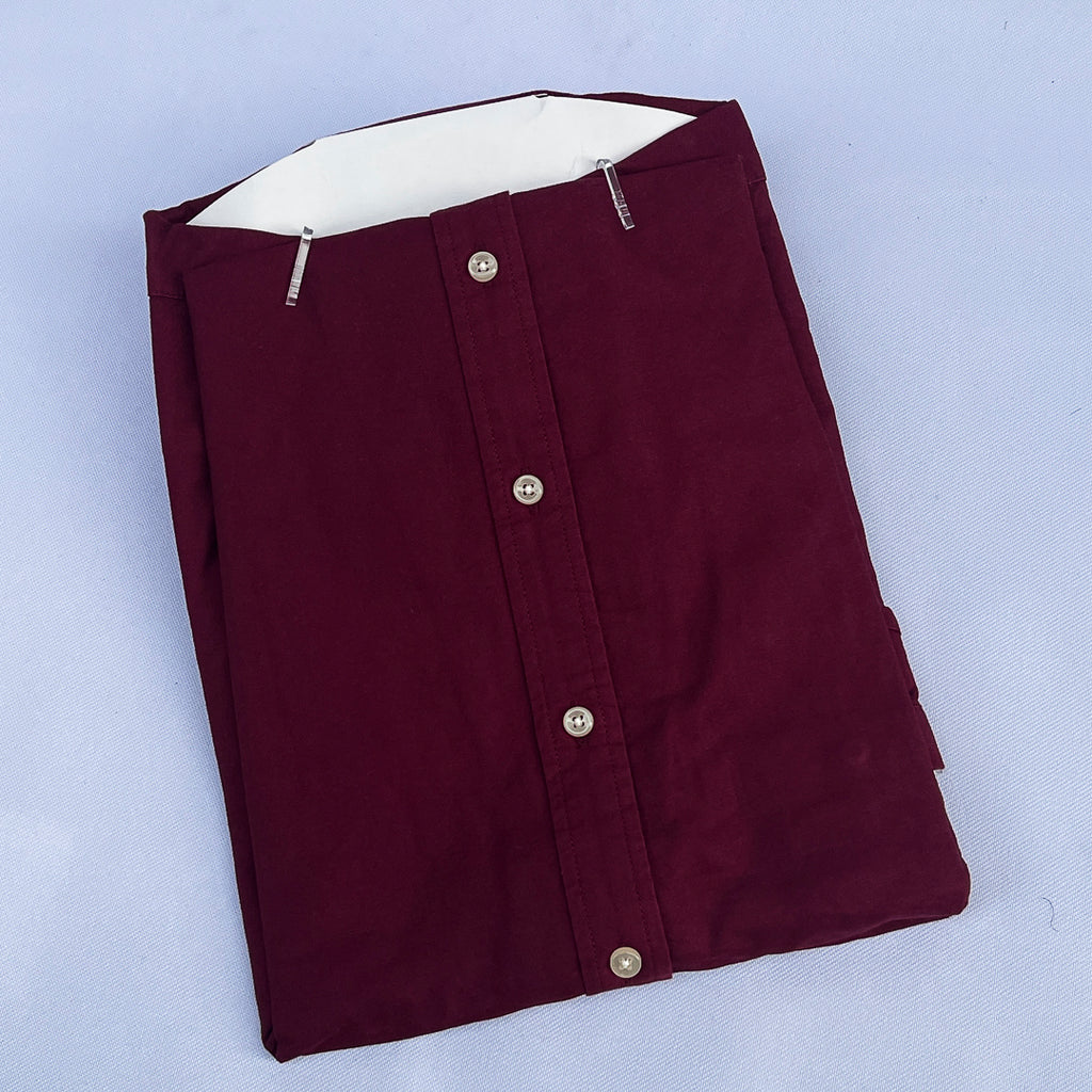 Deep Wine Long Sleeve Shirt