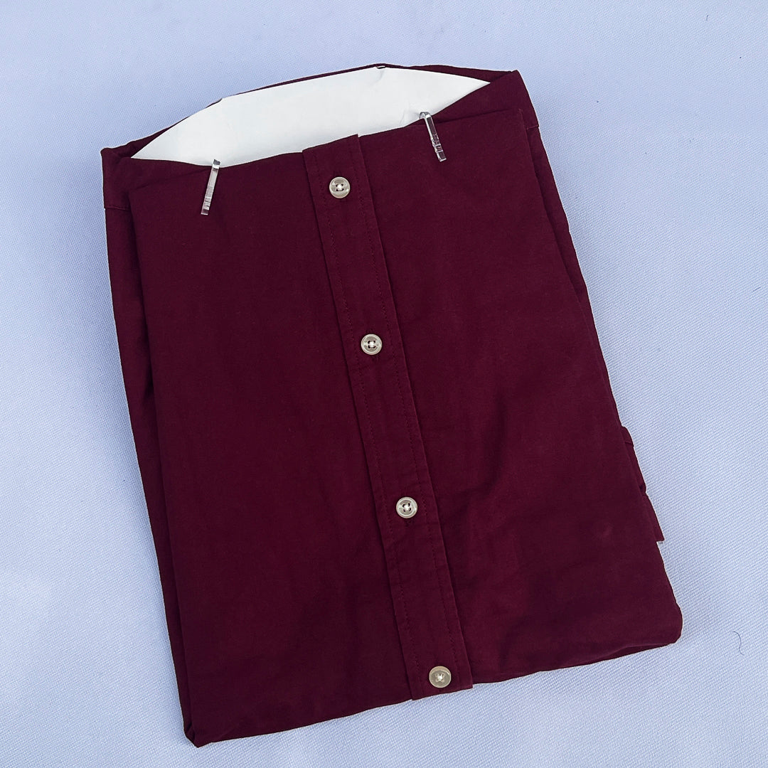 Deep Wine Long Sleeve Shirt