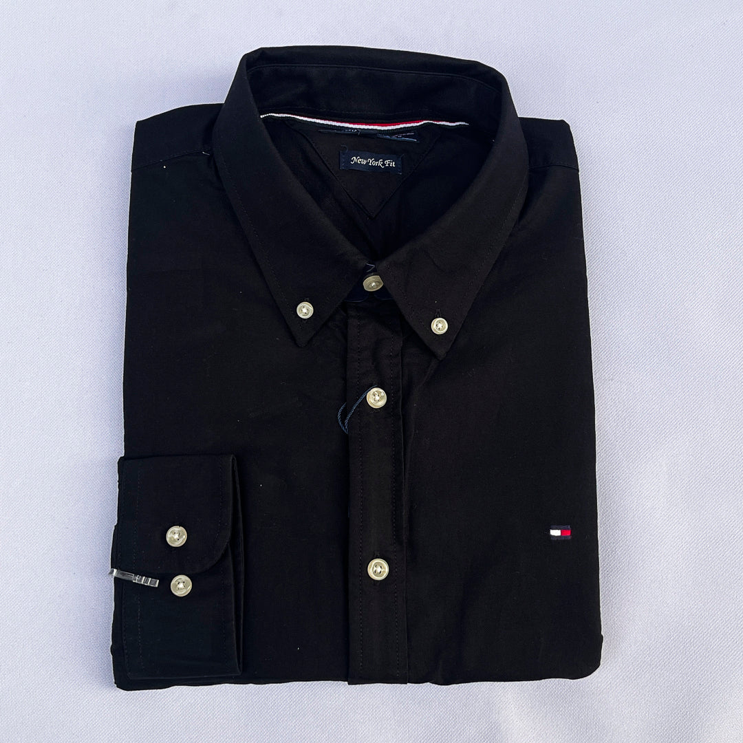 Plain Black Long Sleeve Shirt