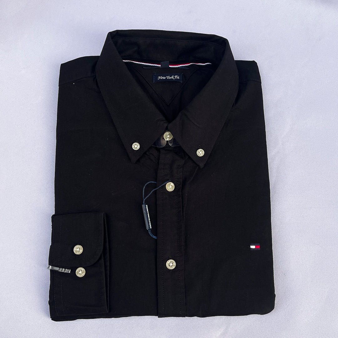 Plain Black Long Sleeve Shirt