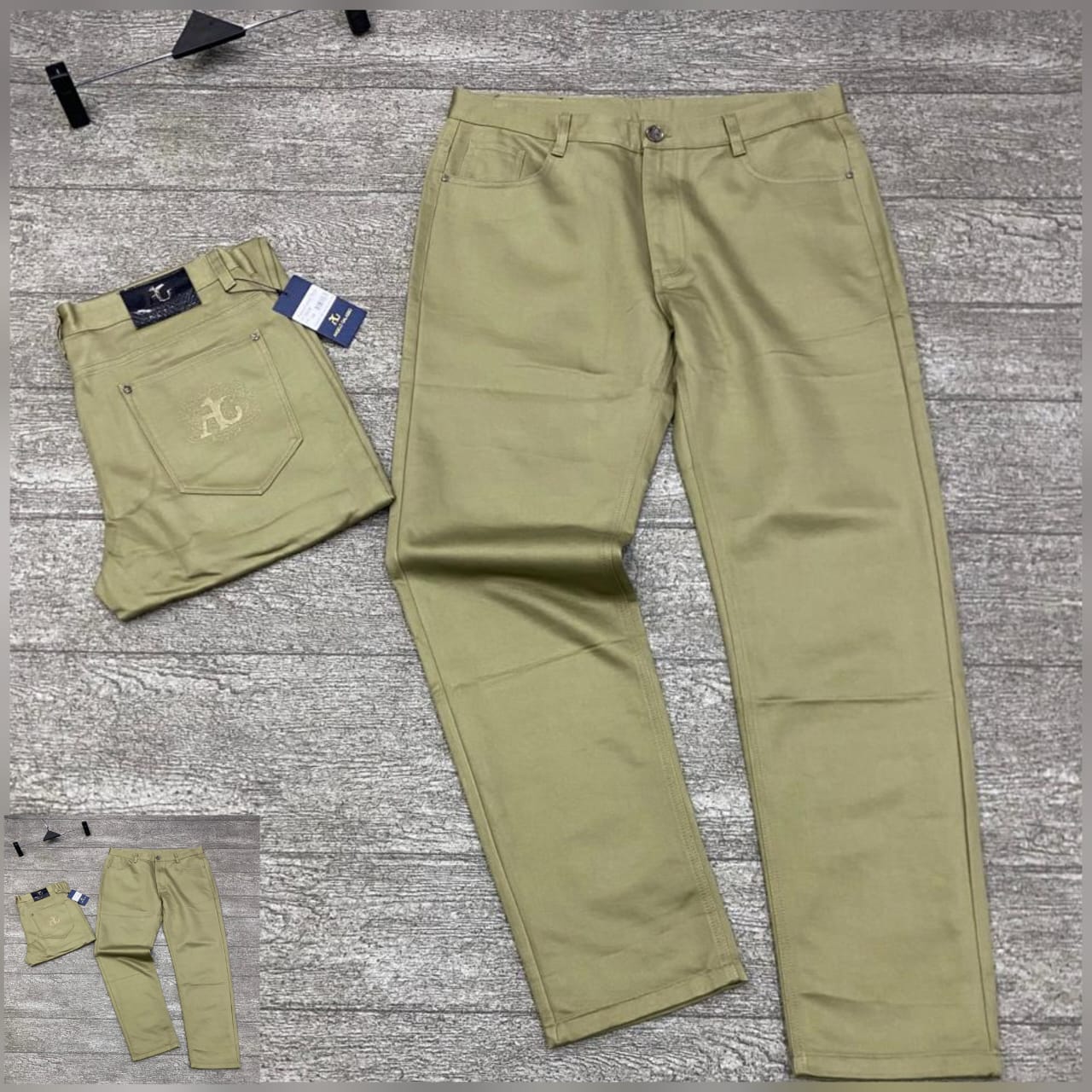 AG Sage Green Men's Stretch Chino Trouser