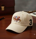Men's Polo Player Cap – Beige