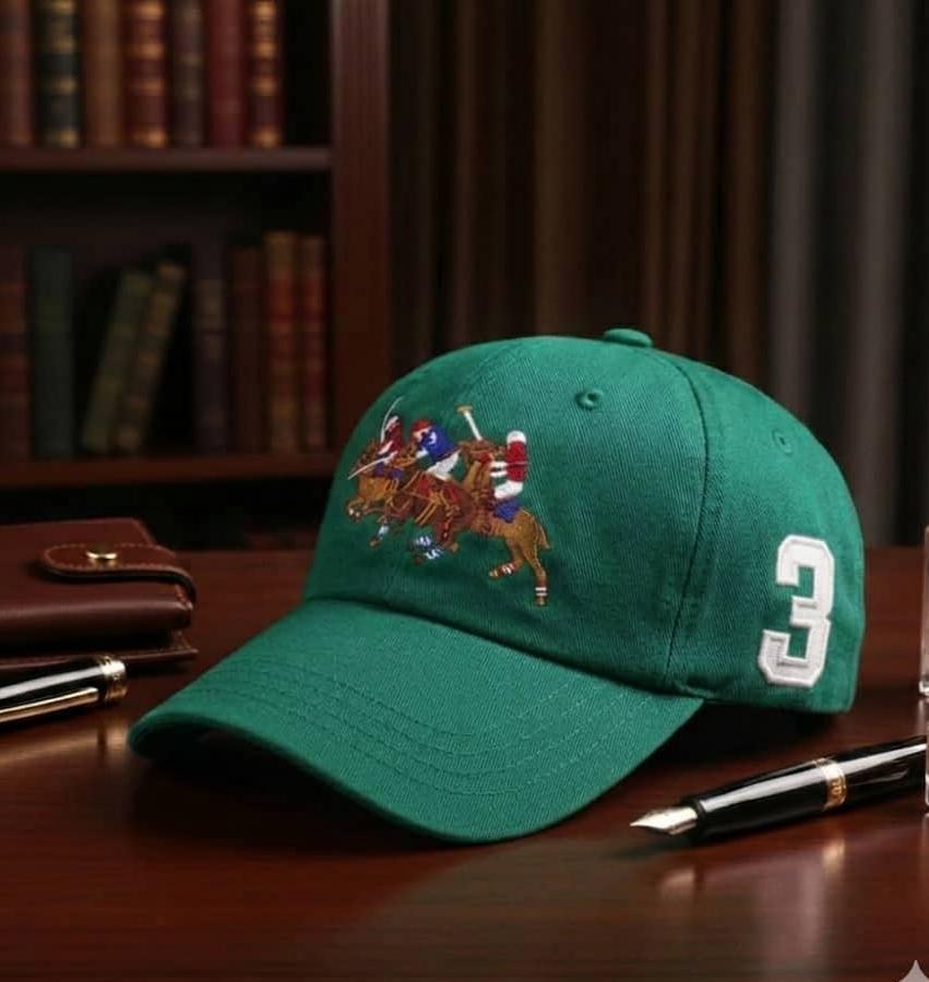 Men's Polo Player Cap – Green