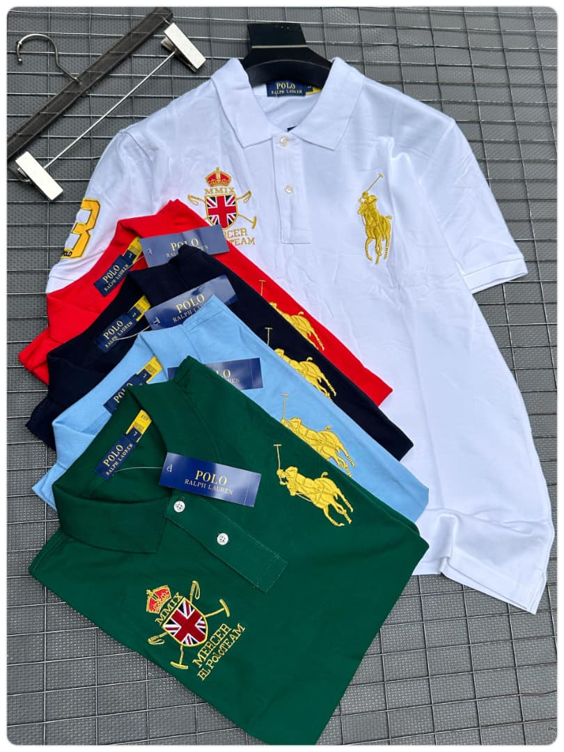 Men's Mercer Polo Crest Shirt – White