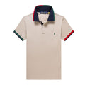 Men's RL Contrast Collar Polo Shirt – Sand Beige