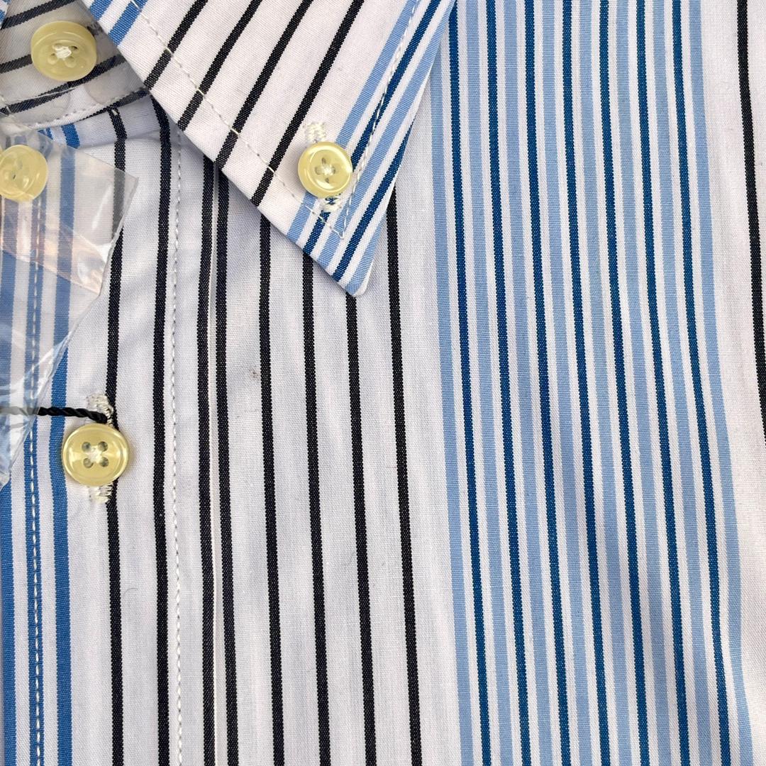 Men's Striped Oxford Button-Down Shirt – Blue
