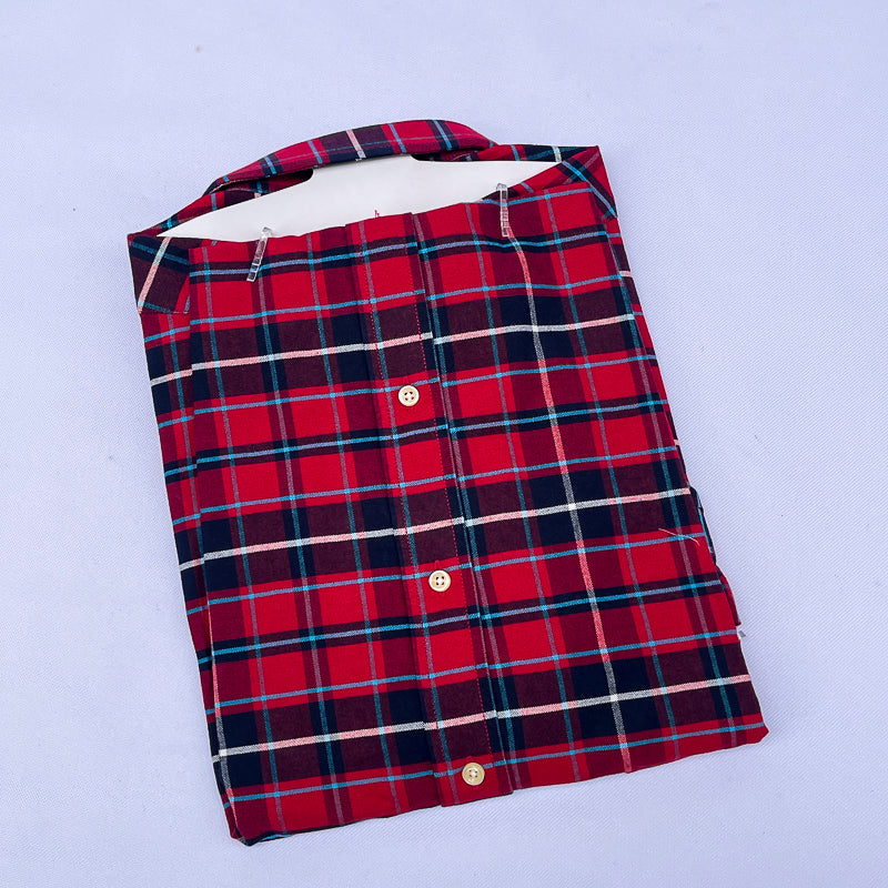 Men's Tartan Red Vibrant Plaid Shirt