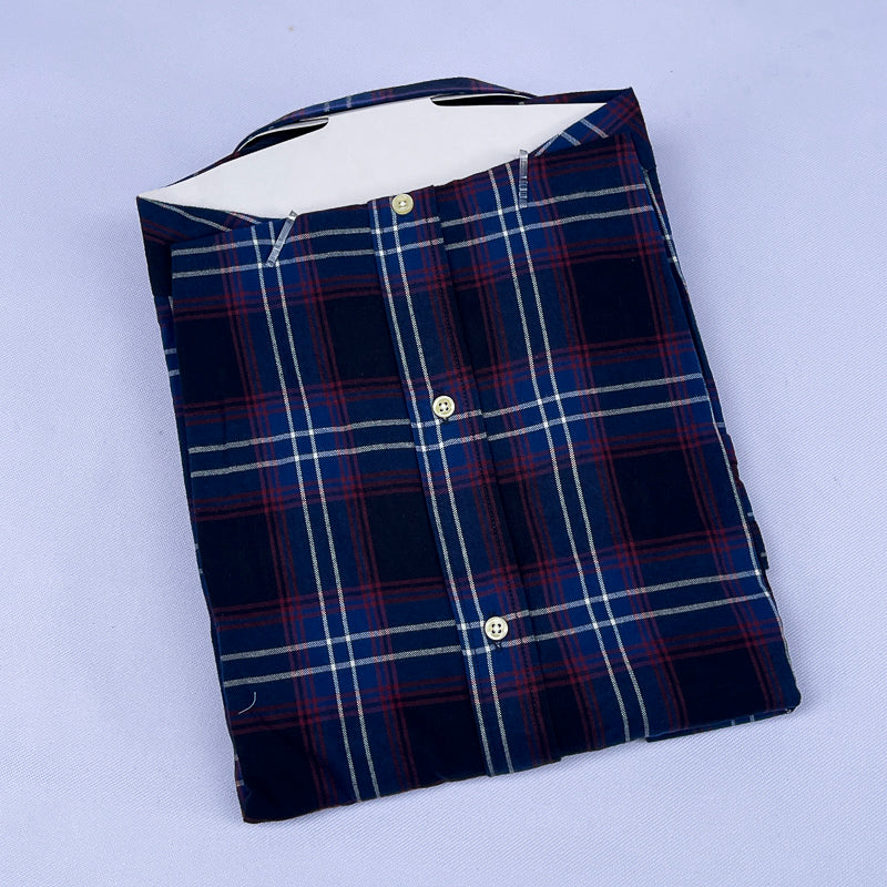Men's Midnight Burgundy Tartan Shirt